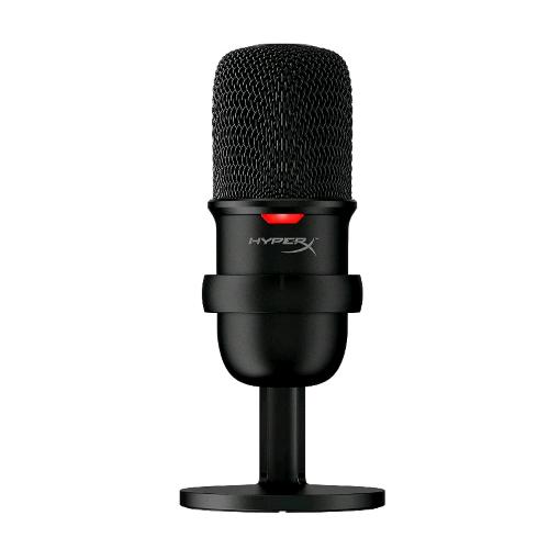HYPERX SOLOCAST MICROFONO GAMING USB A CONDENSATORE SENSORE TAP-TO-MUTE PATTERN POLARE CARDIOIDE PER GAMING STREAMING PODCAST TWITCH YOUTUBE DISCORD COMPATIBILE CON PC PS5 PS4 MAC NERO