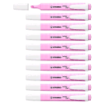 STABILO SWING COOL PASTEL EVIDENZIATORE PUNTA A SCALPELLO 1/4 mm FUCSIA CONF 10 Pz.