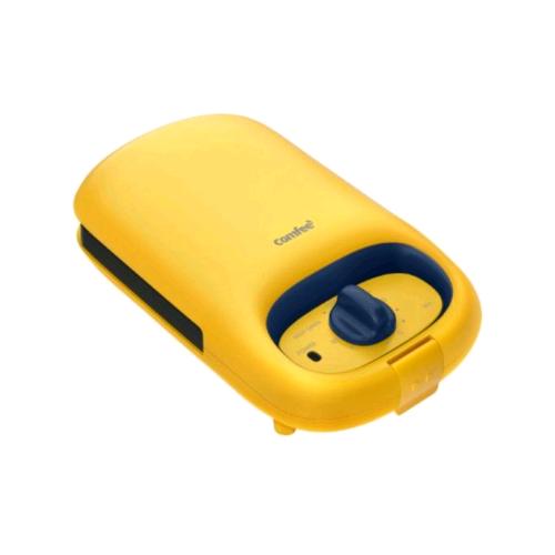COMFEE MC-JK1312P201 GRIGLIA PER PANINI E WAFEL 800-950 W 3 PIASTRE ANTIADERENREI TIMER 10 MIN GIALLO