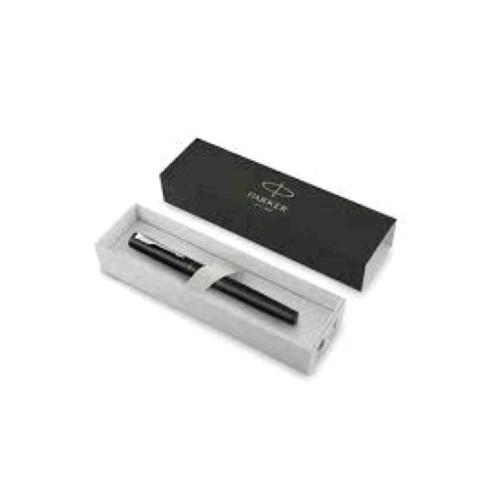 PARKER VECTOR XL PENNA STILOGRAFICA PENNINO M FUSTO NERO PUNTALE CROMATO INCHIOSTRO BLU CONFEZIONE REGALO