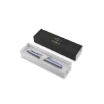 PARKER VECTOR XL PENNA STILOGRAFICA PENNINO M FUSTO ARGENTO BLU PUNTALE CROMATO INCHIOSTRO BLU CONFEZIONE REGALO