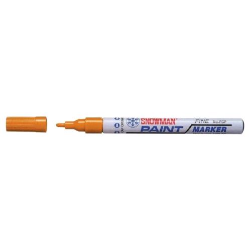 SNOWMAN FCP12 MARCATORE PERMANENTE PUNTA CONICA 1/1.5 mm ARANCIONE CONF 12 Pz.