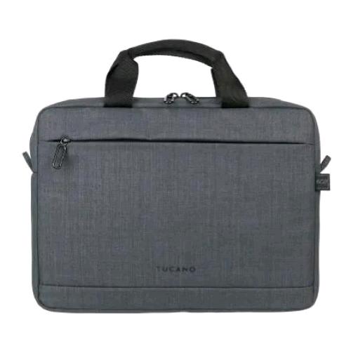 TUCANO STOP BORSA PER NOTEBOOK DA 12" IN TESSUTO RICICLATO 2 SCOMPARTI CON TRACOLLA NERO