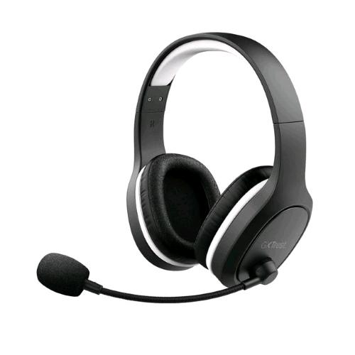 TRUST GXT391 THIAN CUFFIE GAMING CON CAVO/WIRELESS RICARICABILE OVER THE HEAD STEREO BLACK WHITE 