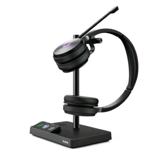 YEALINK WH62 DUAL TEAMS SISTEMA DI AUDIOCONFERENZA PERSONALE CUFFIA WIRELESS BI-AURALE CON MICROFONO USB 2.0 BLACK 