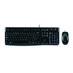LOGITECH MK120 KIT TASTIERA E MOUSE OTTICO CON CAVO USB LAYOUT SPAGNOLO BLACK