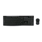 LOGITECH MK270 KIT TASTIERA E MOUSE OTTICO WIRELESS 2.4 GHZ 1.000 DPI LAYOUT USA/EUROPA BLACK