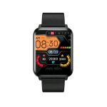 LENOVO E1 MAX SMARTWATCH 1.69" TOUCH SCREEN GPS BLUETOOTH NOTIFICHE PRESSIONE SANGUIGNA FREQUENZA CARDIACA SENSORE DI TEMPERATURA CUTANEA IP68 COMPATIBILE CON ANDROID/IOS BLACK