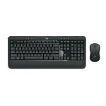 LOGITECH MK540 ADVANCED KIT TASTIERA E MOUSE OTTICO WIRELESS 2.4GHz LAYOUTH FRANCESE BLACK WHITE