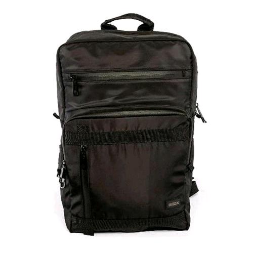 NILOX NXBK011 ZAINO NOTEBOOK FINO A 15.6" CON 2 TASCHE FRONTALI E 2 SUPERIORI NERO