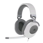 CORSAIR HS65 SURROUND CUFFIAGAMING CON MICROFONO OMNIDIREZIONALE AUDIO DOLBY SURROUND 7.1 TECNOLOGIA SONARWORKS SOUNDID CONTROLLO DEL VOLUME SU PADIGLIONE  JACK 3.5 COMPATIBILE PC XBOX PS4 MOBILE BIANCO GRIGIO