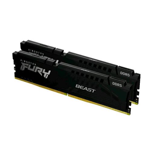 KINGSTON FURY BEAST KIT MEMORIA RAM 2x8GB 16GB TOTALI 5.600 MHz TIPOLOGIA DDR5 TECNOLOGIA DIMM 288-PIN CL40 BLACK