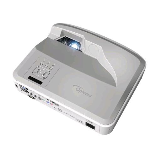 OPTOMA ZU500USTE VIDEOPROIETTORE LASER DPL WUXGA AD OTTICA ULTRA CORTA 5.000 LUMEN 100.000:1 FULL HD IP5X HDMI VGA USB RJ45 AUDIO MIC 3.5MM WHITE