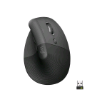 LOGITECH LIFT VERTICAL ERGONOMIC MOUSE MOUSE VERTICALE ERGONOMICO WIRELESS 6 PULSANTI CON RICEVITORE USB GRAPHITE