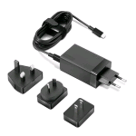 LENOVO TRAVEL ADAPTER ALIMENTATORE 65W USB-C 100-240 V PER THINKBOOK 14 G2 ITL 15 G2 ITL THINKPAD E14 GEN 2 P14S GEN 1 YOGA SLIM 7 CARBON 