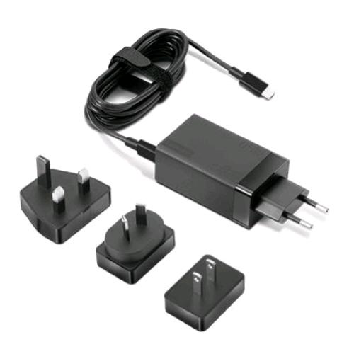 LENOVO TRAVEL ADAPTER ALIMENTATORE 65W USB-C 100-240 V PER THINKBOOK 14 G2 ITL 15 G2 ITL THINKPAD E14 GEN 2 P14S GEN 1 YOGA SLIM 7 CARBON 