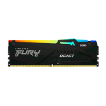 KINGSTON FURY BEAST RGB MEMORIA RAM 1x16GB 5.600Hz TIPOLOGIA DDR5 TECNOLOGIA DIMM BLACK