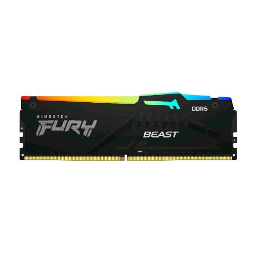 KINGSTON FURY BEAST RGB MEMORIA RAM 1x32GB 5.200Hz TIPOLOGIA DDR5 TECNOLOGIA DIMM BLACK