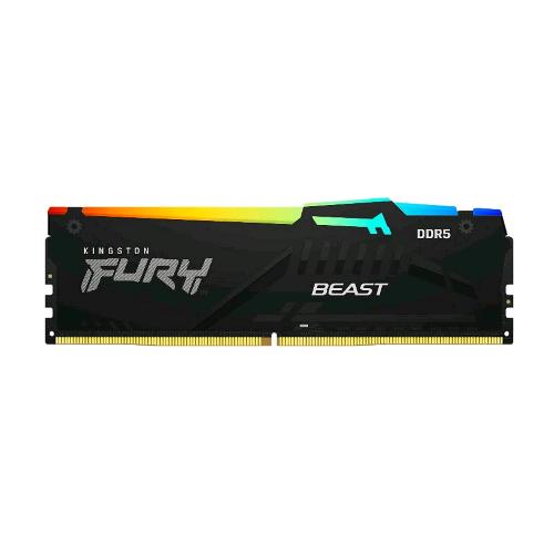 KINGSTON FURY BEAST RGB MEMORIA RAM 1x8GB 5.600Hz TIPOLOGIA DDR5 TECNOLOGIA DIMM BLACK