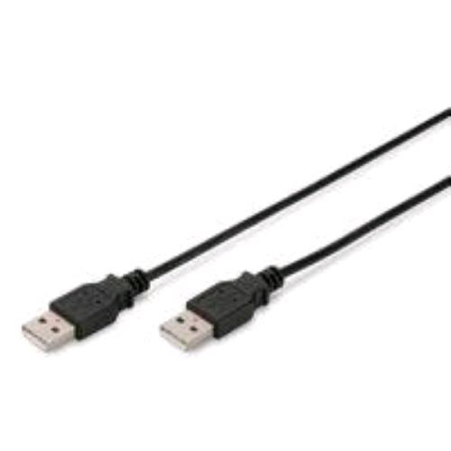 DIGITUS CAVO USB 2.0 CON CONNETTORE TIPO A MASCHIO/MASCHIO  1.8 MT NERO