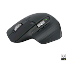 LOGITECH MX MASTER 3S MOUSE WIRELESS BLUETOOTH OTTICO AD ALTE PRESTAZIONI 8.000 DPI ERGONOMICO MANO DESTRA TRACCIAMENTO SU VETRO USB C GRAPHITE