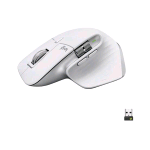 LOGITECH MX MASTER 3S MOUSE WIRELESS BLUETOOTH OTTICO AD ALTE PRESTAZIONI 8.000 DPI ERGONOMICO MANO DESTRA TRACCIAMENTO SU VETRO USB C ARGENTO BIANCO