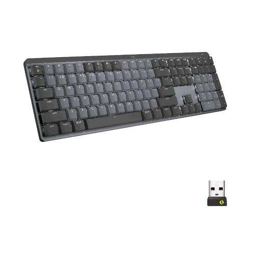 LOGITECH MX MECHANICAL TASTIERA WIRELESS BLUETOOTH RETROILLUMINATA SWITCH TATTILI SILENZIOSI TASTI RETROILLUMINATI USB-C QWERTY US INTERNATIONAL GRAFITE GRIGIO 
