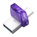 KINGSTON DATA TRAVEL MICRO DUO USB3.2+USB-C 256GB 200MB/S VIOLA SILVER