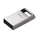 KINGSTON DATATRAVELER MICRO CHIAVETTA USB3.2 128GB 200MB/S METAL ARGENTO