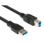 HAMLET XCU320ABMM CAVO STAMPANTE DA USB-A 3.0 A USB TIPO B 2 MT NERO