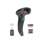 HAMLET HBCS-2D110W BARCODE SCANNER PROFESSIONALE 2D WIRELESS 2.4GHZ E BLUETOOTH PER CODICI QR E LINEARI BLACK GREY