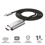 TRUST CALYX CAVO ADATTATORE DA USB-C A HDMI 4K UHD 1.8MT BLACK