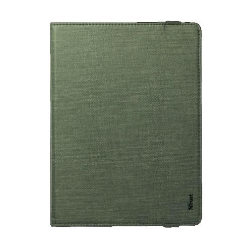 TRUST PRIMO FOLIO CUSTODIA A LIBRO 10" UNIVERSALE CON FUNZIONE DI SUPPORTO ECO GREEN