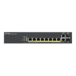 ZYXEL GS2220-10HP-EU0101F SWITCH GESTITO L2 8 x 10/100/1000 (PoE+) + 2 x combo Gigabit SFP-PoE+ (180 W)