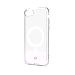 CELLY APPLE iPHONE SE 3° GENERAZIONE COVER IN TPU CON MODULO MAGNETICO CIRCOLARE INTEGRATO TRASPARENTE