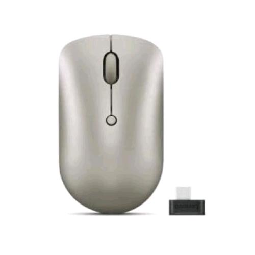 LENOVO 540 MOUSE WIRELESS COMPATTO OTTICO 2.400 DPI 4 TASTI MINI RICEVITORE USB-C SABBIA 