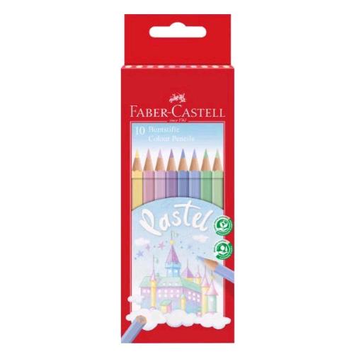 FABER CASTELL PASTELLI COLORI ASSORTITI CONF 10 Pz. 