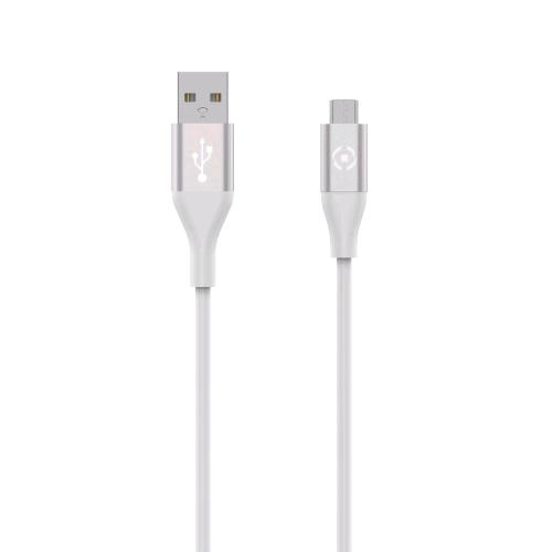 CELLY CAVO DA USB-A A MICRO USB 2.4A WHITE