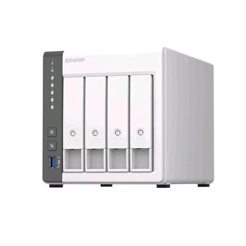 QNAP TS-433 NAS CHASSIS TOWER ARM QUAD CORE 2GHz RAM 4GB-4 BAY HDD/SSD 2.5"/3.5" WHITE