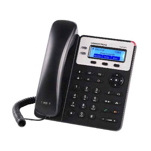 GRANDSTREAM GXP-1625 SIP TELEFONO FISSO IP DISPLAY LCD 2 ACCOUNT SIP 2 LINEE AUDIO HD VIVAVOCE BLACK