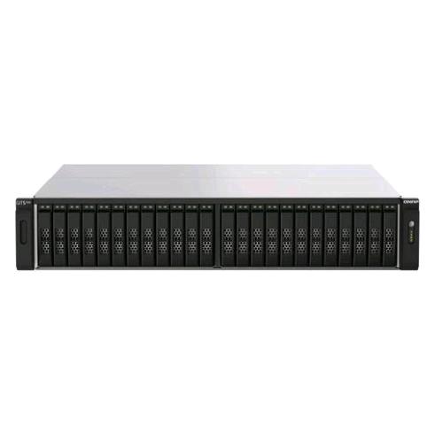 QNAP TS-H2490FUNAS CHASSIS RACK 2U AMD EPYC 7232P 3.1GHz RAM 64GB-24 BAY SSD 2.5" U.2-2xSFP28 2xRJ-45 BLACK (TS-H2490FU-7232P-64G)