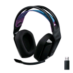 LOGITECH G535 LIGHTSPEED CUFFIA GAMING WIRELESS CON MICROFONO FLIP TO MUTE AUDIO STEREO RICARICABILE TRAMITE USB BLACK 