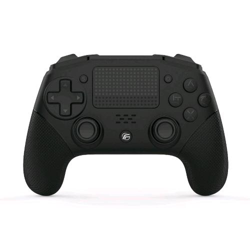FENNER CONTROLLER WIRELESS  PROGRAMMABLE PROGRAMMABILE JOYPAD WIRELESS DOPPIA VIBRAZIONE A 6 ASSI GIROSCOPIO ACCELEROMETRO INTEGRATO JACK 3.0 BATTERIA AL LITIO 600 MAH PER PS4 (V2) PS4/PRO/SLIM/PC/STEAM BLACK