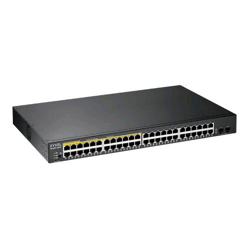 ZYXEL GS190048HPV2-EU0101F SWITCH GESTITO 48 x 10/100/1000 (24 PoE+) + 2 x Gigabit SFP (uplink) PoE+ (170 W)
