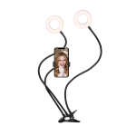 CYGNETT CY3538VCSLR V-DUAL CLASSIC ANELLO PER SELFIE 2 IN 1 CON SUPPORTO PER TELEFONO +TELECOMANDO BT  BASTONE PER FOTOCAMERA FLESSIBILE