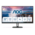 AOC Q32V5CE/BK 32" W-LED QUAD HD 16:9 1 ms USB-C HDMI DISPLAYPORT VESA 100 x 100 2560 x 1440 BLACK