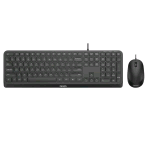 PHILIPS SPT6207B/34 COMBO TASTIERA CON FILO 110 TASTI USB + MOUSE 3 TASTI 1200 DPI BLACK
