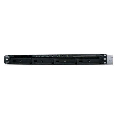 SYNOLOGY RACKSTATION RS822+ NAS CHASSIS RACK 1U AMD RYZEN V1500B 2.2GHZ RAM 2GB-4 BAY HDD/SSD 2.5"/3.5" 4 PORTE RJ-45 BLACK