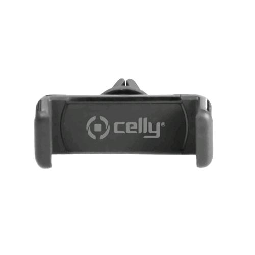 CELLY SUPPORTO MECCANICO DA AUTO PER SMARTPHONE CLIP CON ALETTE REGOLABILI FINO A 8.2cm 