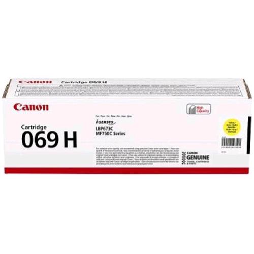 CANON 069 H TONER GIALLO ALTISSIMA RESA PER LBP673Cdw MF752Cdw MF754Cdw 5.500 PAGINE